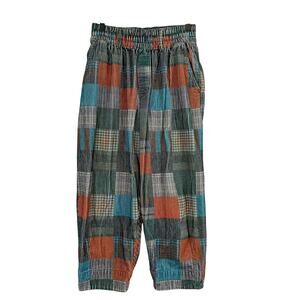 BDG Urban Outfitters Womens Zaria Printed Patch Corduroy Pants Pull-On Crop - M